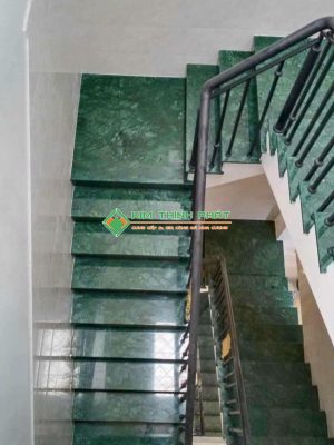 Đá Marble Xanh Napoli ốp cầu thang bộ