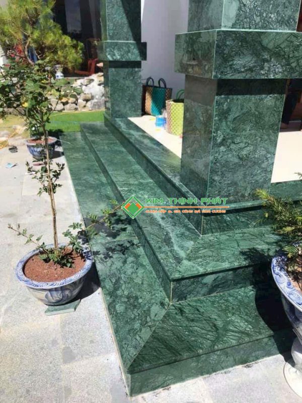 Đá Marble Xanh Napoli ốp bậc cấp