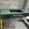 Đá Marble Xanh Napoli cắt bàn đá lavabo