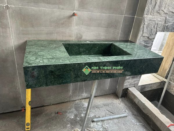 Đá Marble Xanh Napoli cắt bàn đá lavabo