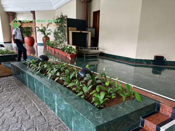 Đá Marble Xanh Napoli lát nền sàn