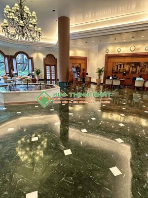 Đá Marble Xanh Napoli lát nền sàn