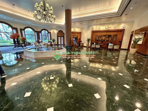 Đá Marble Xanh Napoli lát nền sàn