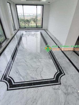 Đá Trắng Ý (Trắng Carrara) lát sàn nền cao cấp